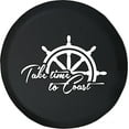 thumbnail image 1 of Black Tire Covers - Tire Accessories for Campers, SUVs, Trailers, Trucks, RVs and More | Take Time to Coast Nautical Travel Black 29 Inch, 1 of 3