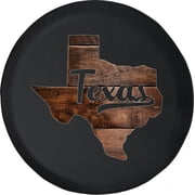 Black Tire Covers - Tire Accessories for Campers, SUVs, Trailers, Trucks, RVs and More | Texas Barn Wood Black 30 Inch