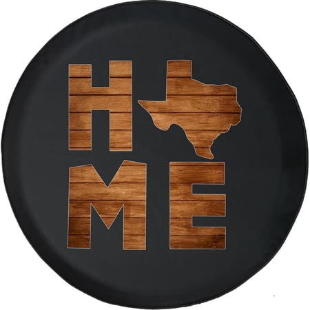 Black Tire Covers - Tire Accessories for Campers, SUVs, Trailers, Trucks, RVs and More | Texas Home Wood Black 32 Inch