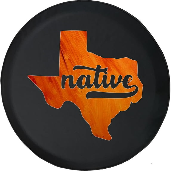 Black Tire Covers - Tire Accessories for Campers, SUVs, Trailers, Trucks, RVs and More | Texas Native Black 32 Inch