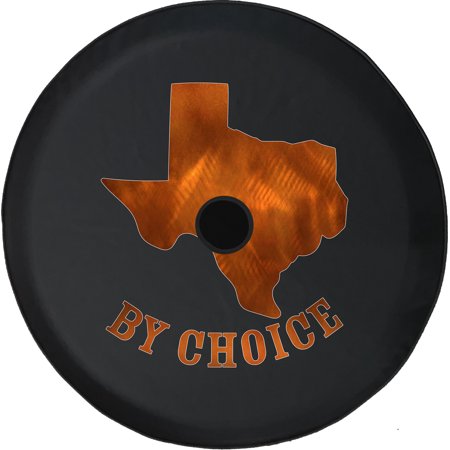 Black Tire Covers - Tire Accessories for Campers, SUVs, Trailers, Trucks, RVs and More | Texas by Choice Black 32 Inch With Backup Camera Hole