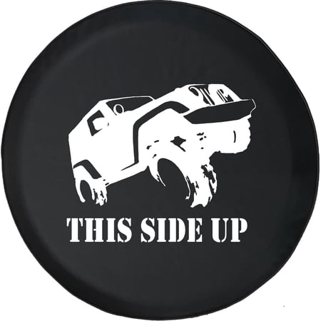 Black Tire Covers - Tire Accessories for Campers, SUVs, Trailers, Trucks, RVs and More | This Side Up Funny Offroad Black 32 Inch
