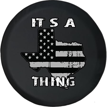 Black Tire Covers - Tire Accessories for Campers, SUVs, Trailers, Trucks, RVs and More | This a Texas Thing American Flag Black 33 Inch
