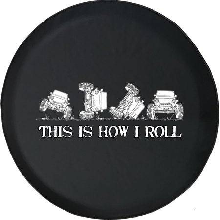 Black Tire Covers - Tire Accessories for Campers, SUVs, Trailers, Trucks, RVs and More | This is How I Roll Black 30 Inch