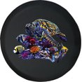 thumbnail image 1 of Black Tire Covers - Tire Accessories for Campers, SUVs, Trailers, Trucks, RVs and More | Tropical Turtles Black 35 Inch, 1 of 3