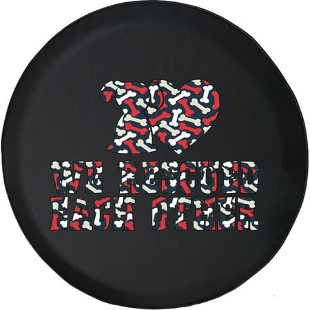 Black Tire Covers - Tire Accessories for Campers, SUVs, Trailers, Trucks, RVs and More | We Rescued Each Other Dog Adoption Black 33 Inch