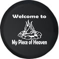 thumbnail image 1 of Black Tire Covers - Tire Accessories for Campers, SUVs, Trailers, Trucks, RVs and More | Welcome to Heaven Bonfire Black 32 Inch, 1 of 3