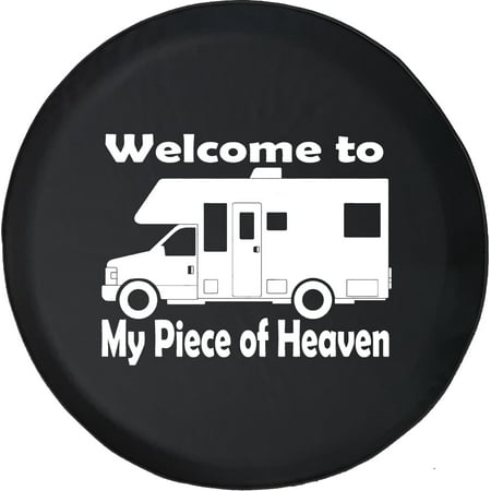 Black Tire Covers - Tire Accessories for Campers, SUVs, Trailers, Trucks, RVs and More | Welcome to Heaven RV Black 32 Inch