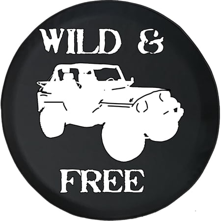 Black Tire Covers - Tire Accessories for Campers, SUVs, Trailers, Trucks, RVs and More | Wild & Free Black 30 Inch