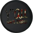 thumbnail image 1 of Black Tire Covers - Tire Accessories for Campers, SUVs, Trailers, Trucks, RVs and More | Y'all Ain't Right American Flag Country Black 31 Inch, 1 of 3