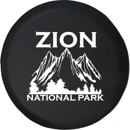 Black Tire Covers - Tire Accessories for Campers, SUVs, Trailers, Trucks, RVs and More | Zion National Park Great Basin Black 35 Inch