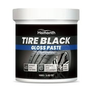 Black Tire Wax and Car Wax Effectively Solves Tire Restore Stains, Scratches, Restores Car Shine Wax Pit Aging Degradation 100g Container Car Tire Wax