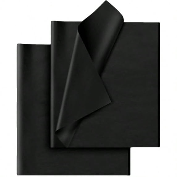 Black Tissue Paper - 30 Sheets 14 x 20 Inch Gift Wrapping DIY Crafts Wedding Birthday Christmas