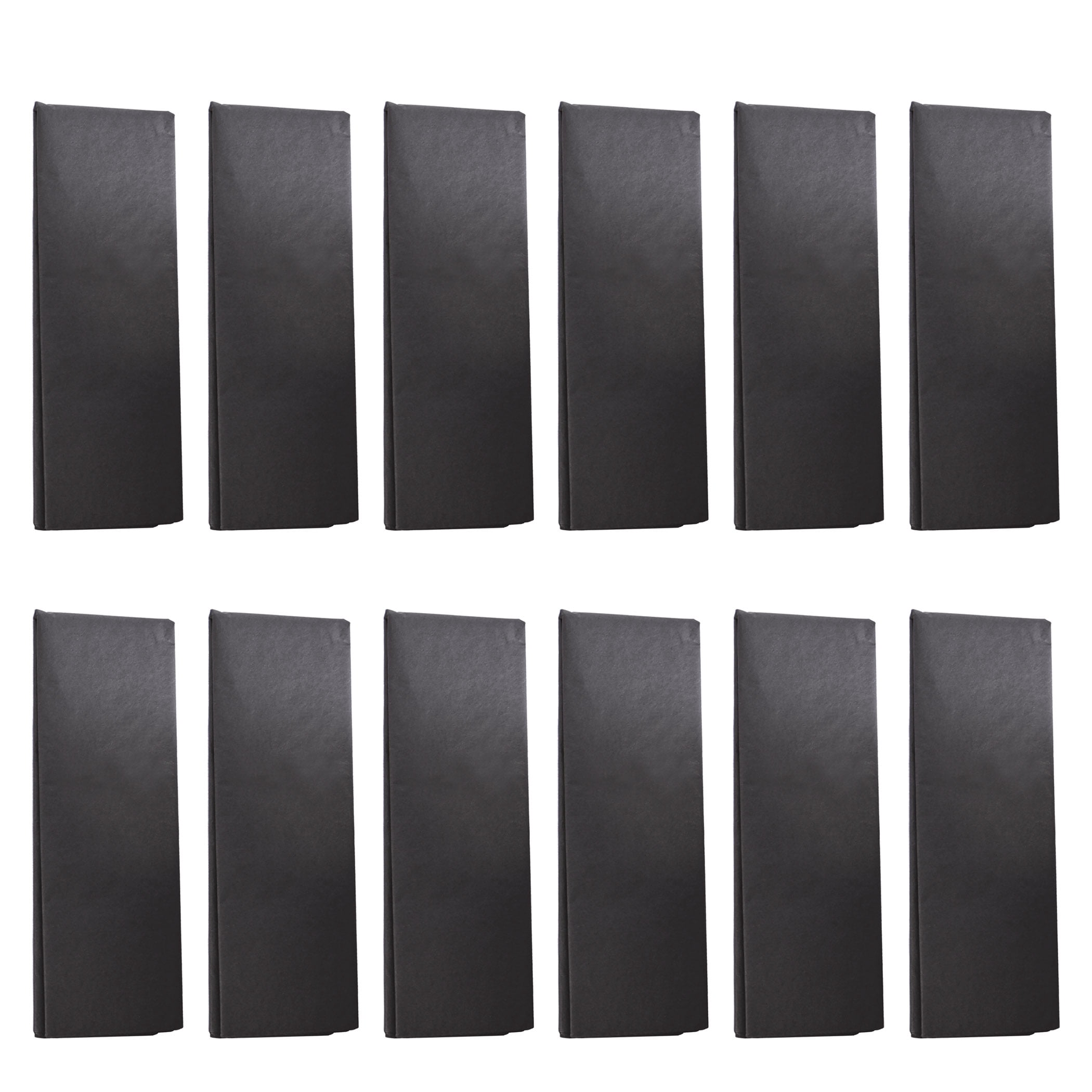 Black Tissue Paper Sheets, 20" x 20", Pack of 96 Sheets