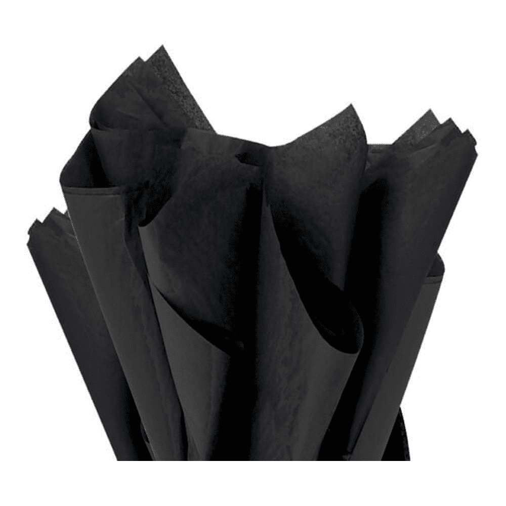 Black Tissue Paper Squares, Bulk 100 Sheets, Presents by A1 Bakery Supplies, Made In USA Large