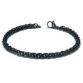 thumbnail image 1 of Black Titanium 4MM Wheat Link Bracelet 7.5", 1 of 2