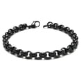 thumbnail image 1 of Black Titanium 6MM Rolo Link Bracelet 9", 1 of 2