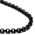 thumbnail image 1 of Black Titanium 6MM Rolo Link Necklace Chain 28", 1 of 2