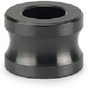 Black Titanium Alloy DIY Paracord Beads,EDC Screw Thread Geometry Cylindrical Handmade Beads,Outdoor Tool Clothes Zipper Accessories (Black F)