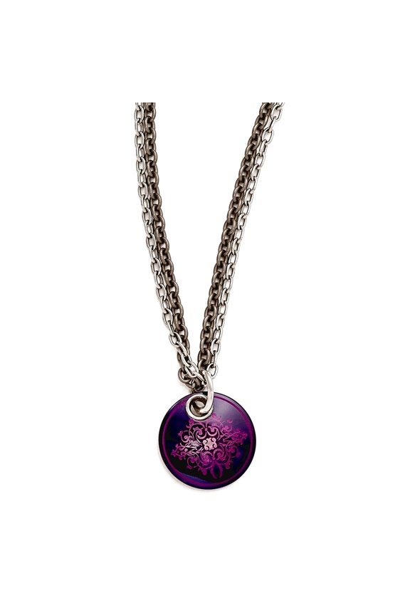 Black Titanium Pink Anodized and 925 Sterling Silver Polished Fancy Lobster Closure With 2inch Extension Necklace 16 Inc