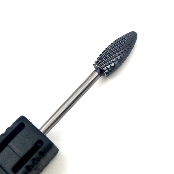 Black Titanium Tungsten Carbide Nail Drill Bit 3/32" Bits for Manicure Electric Drill Accessories Nail Art Tools