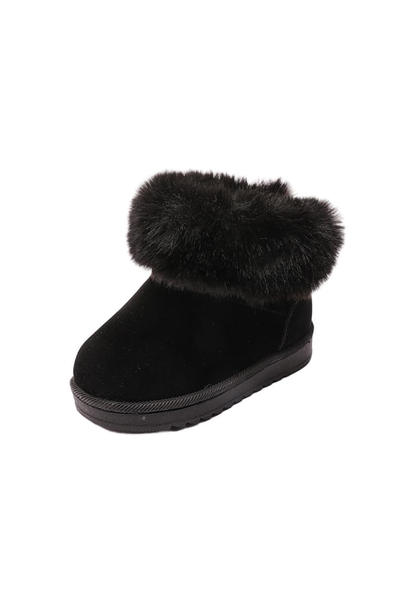 Black Toddlers Ages 12 To 15 Months Will Appreciate These Plush Lined Snow Boots With A Cozy Interior, Designed For Early Walkers To Keep Feet Warm And Snug.
