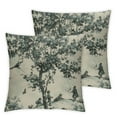 thumbnail image 1 of Black Toile Throw Pillows Vintage French Cottage Decor Toile Pillows Cases for Sofa Couch Bedroom, 1 of 7