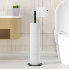 AOJEZOR Toilet Paper Holder Stand ：Bathroom Storage Cabinet for