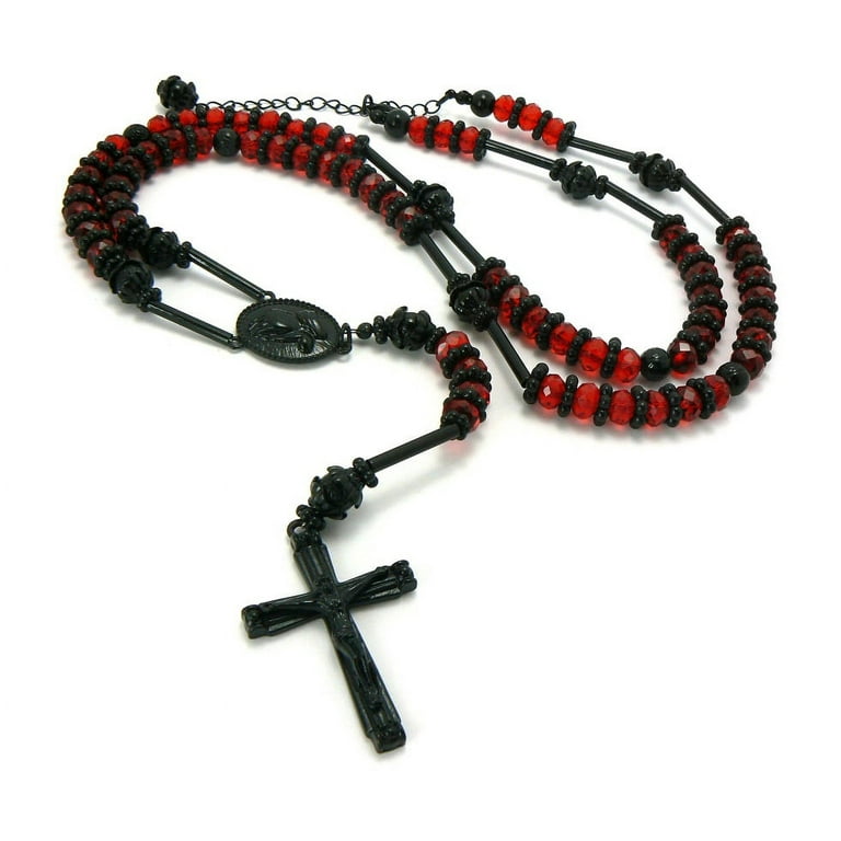Black Tone Praying Hands Jesus Cross 39