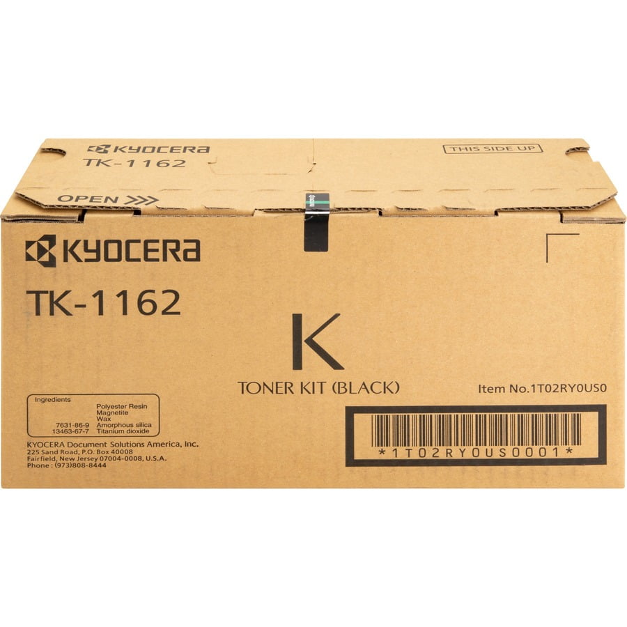 Black Toner Cartridge for Kyocera TK-1162 ECOSYS P2040dw, Genuine Kyocera Brand