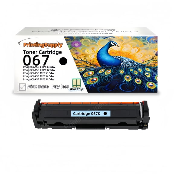 Black Toner Cartridge (with Chip) - for Canon 067 Fits LBP630C, MF650C, MF656Cdw, LBP632Cdw, MF653Cdw
