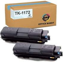 Black Toner Replacement for Kyocera TK-1172, TK1172, M2040dn, M2540d, M2540dw, M2640idw Black, 2 cartridges