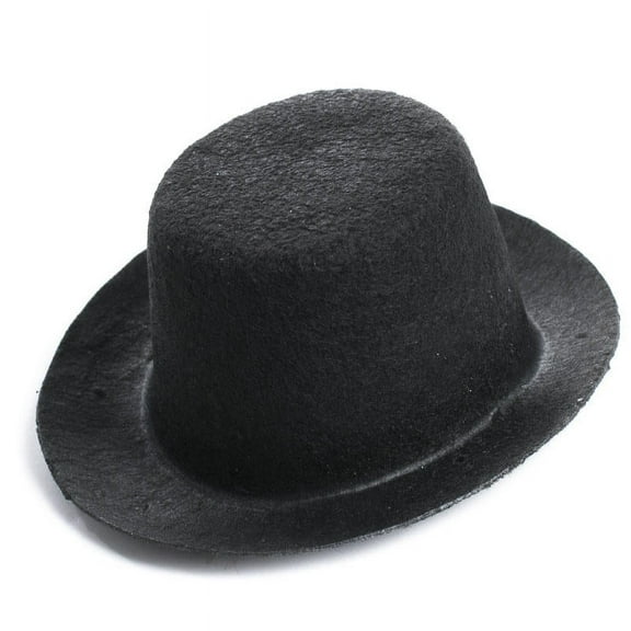 Black Top Hats 4 in x 2 in (12 pack)