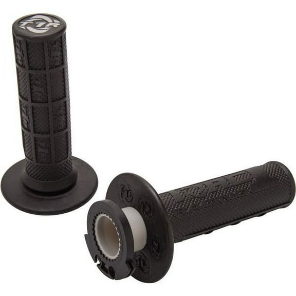 Black Torc1 Racing Defy 4-Stroke Half Waffle Lock-On Grips