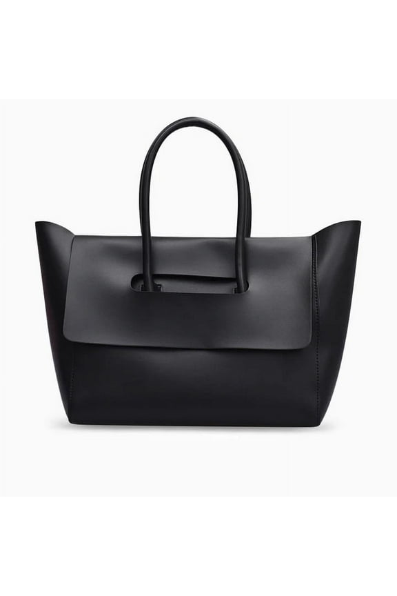 Black Tote Bag For Women Large Capacity Designer Luxury New Trendy Shopping Laptop Handbag Retro Travel