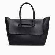 Black Tote Bag For Women Large Capacity Designer Luxury New Trendy Shopping Laptop Handbag Retro Travel