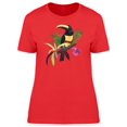 thumbnail image 1 of Black Toucan On Tropical Branch T-Shirt Women -Image by Shutterstock, Female Large, 1 of 2