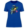 thumbnail image 1 of Black Toucan On Tropical Branch T-Shirt Women -Image by Shutterstock, Female x-Large, 1 of 2