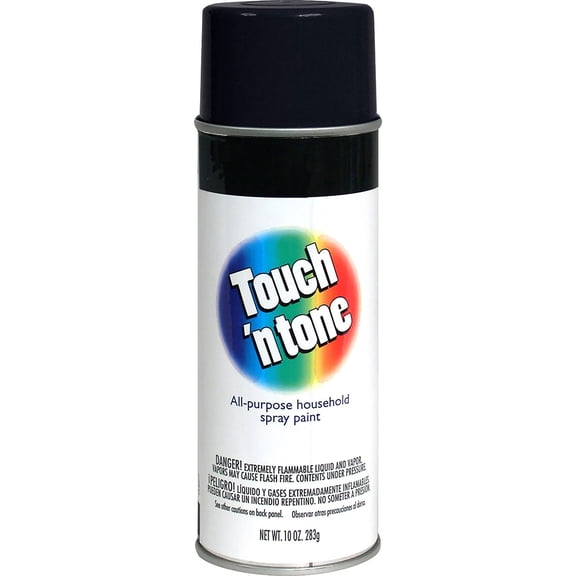 6 Pack, Black, Touch 'n Tone Gloss General Purpose Spray Paint-55276830, 10 oz