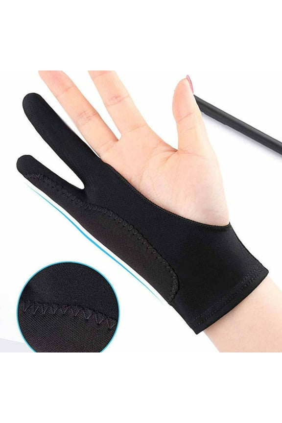 Black Touchscreen Gloves for Tablets with Anti-Misoperation Design 19.5x8cm