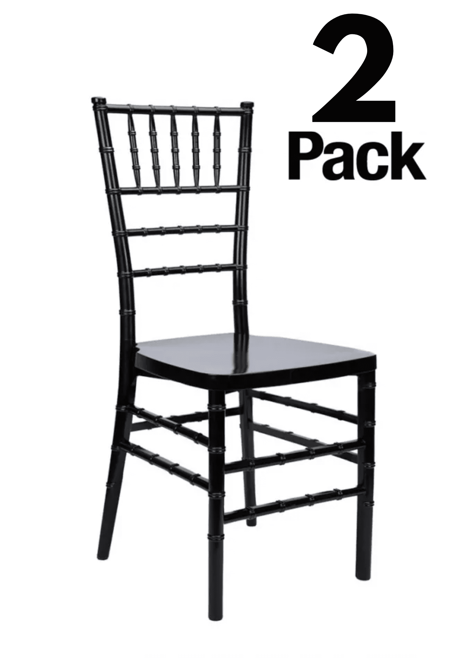 Unassembled Chair Black ToughResin Unassembled Chiavari Chair by Chivari, 2 Pack ...