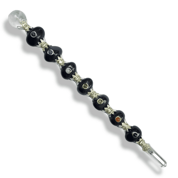Black Tourmaline Crystal Healing Wand | Energy Balancing & Aura Cleansing Healing Stick, Spiritual, Reiki, Meditation, Yoga, Metaphysical