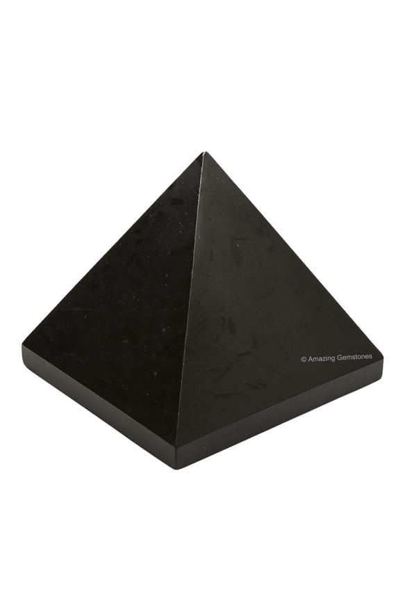 Black Tourmaline Crystal Pyramid 2" Inch