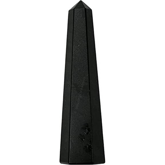 Black Tourmaline Crystal Tower Obelisk Point (3" to 4" INCH)