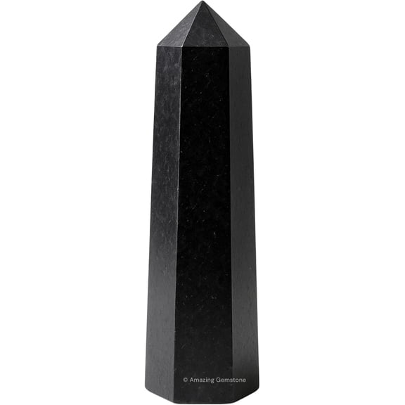 Black Tourmaline Crystal Towers ~ Natural Healing Crystal Point Obelisk for Reiki Healing and Crystal Grid (2" to 3" Inch)