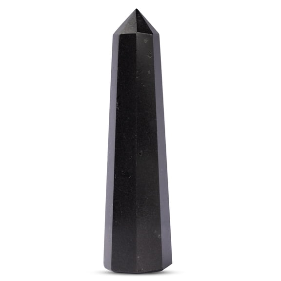 Black Tourmaline Healing Crystal Tower Obelisk Crystals and Healing Stones for Meditation, Reiki, Chakra Balancing, and Crystal Grids Crystal Points for Home or Office Spiritual Decor & Gift