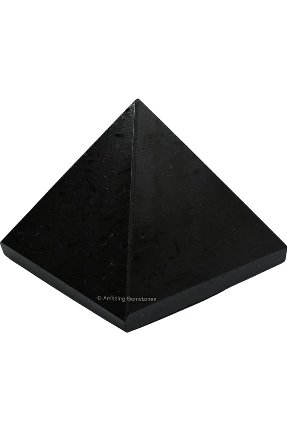 Black Tourmaline Pyramid Crystal Healing Stones - 1.5" Inch