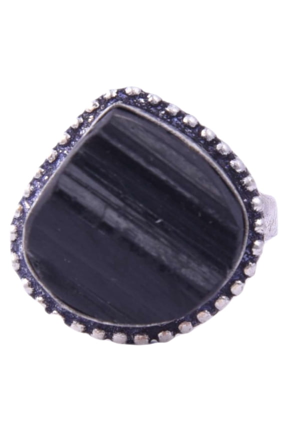Black Tourmaline Ring For Men And Women(KI_163)