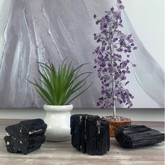 Crystal Joys 1 piece Black Tourmaline Specimens- 2" to 4"