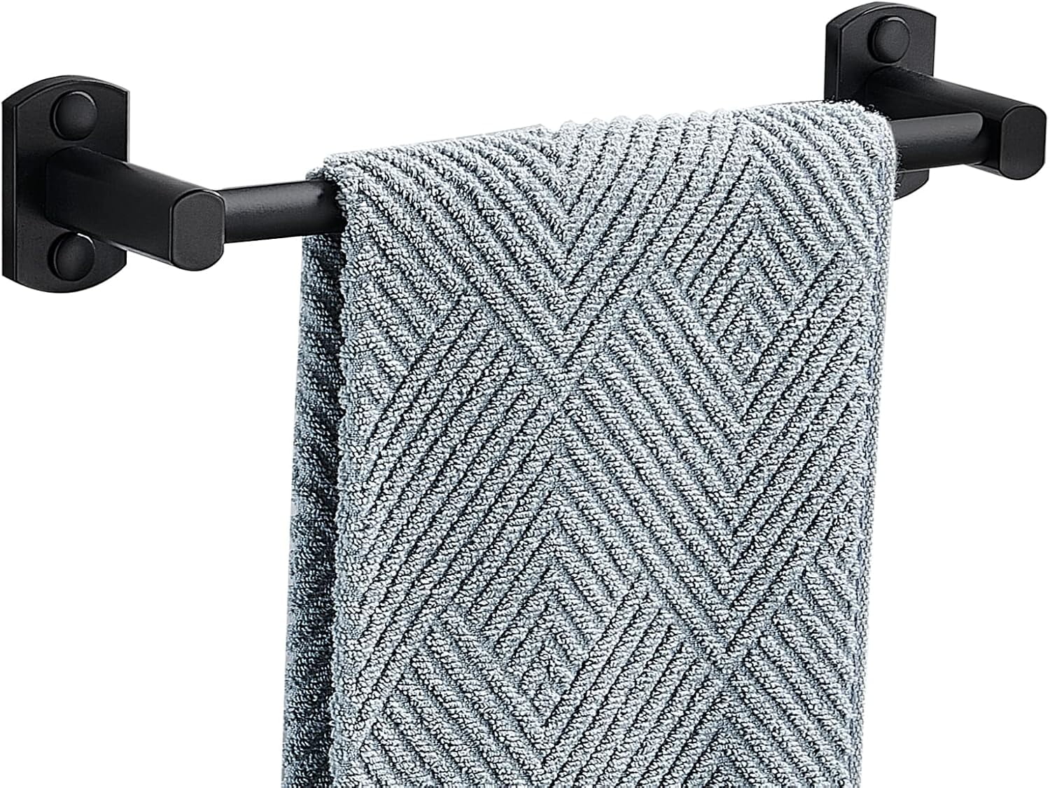 Black Towel Bar, Hand Towel Rack for Bathroom Wall Mounted Towel Hanger ...